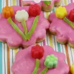 Looking for an easy sugar cookie recipe? Make these delightful Juju Flower Sugar Cookies! They are the perfect treat for a fairy party. Brighten someone's day with these delicious homemade sugar cookies.