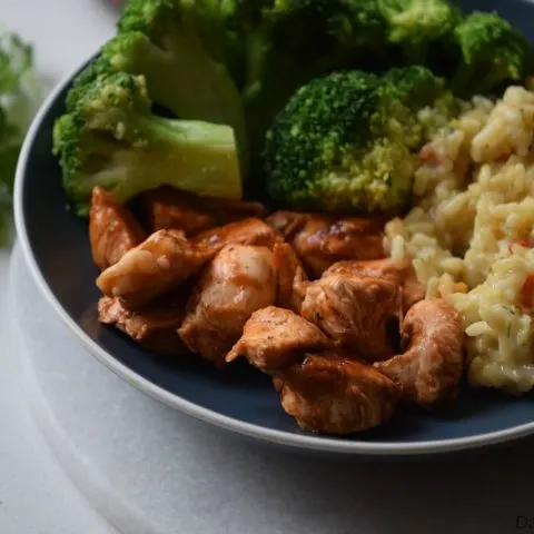 Get dinner on the table in about 30 minutes with this honey garlic chicken recipe.