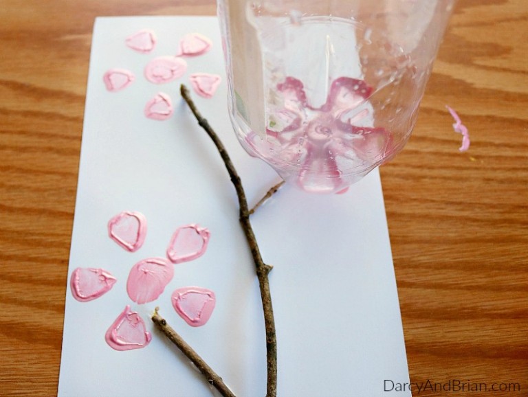 Soda Bottle Flower Print Craft for Kids