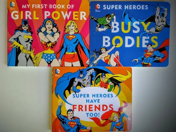 DC Comics Board Books are perfect for toddlers dreaming about being superheroes!