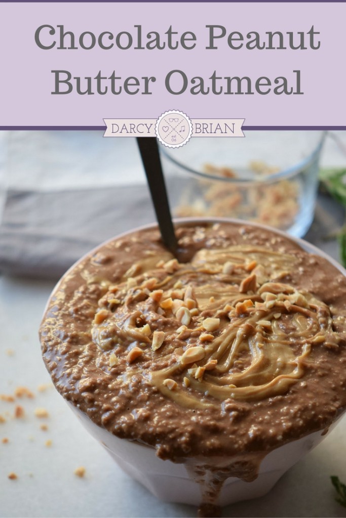 Looking for easy breakfast ideas? Oatmeal is a breakfast staple, but it can get boring. If you love chocolate and peanut butter, then this Chocolate Peanut Butter Oatmeal recipe will be a delicious breakfast treat. The kids might even look forward to this oatmeal recipe!