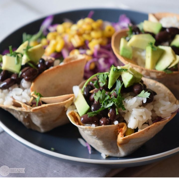 Easy and delicious meatless taco cup recipe