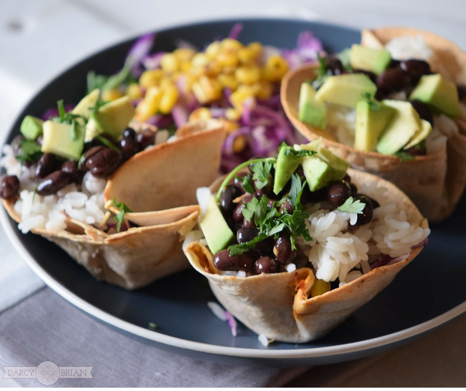 Easy and delicious meatless taco cup recipe