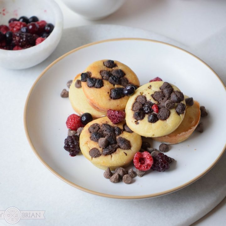 Pumpkin Chocolate Chip Pancake Bites