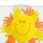 Looking for fun and easy preschool crafts to do at home? Make a handprint sun paper plate craft with your kids using minimal materials. Great for toddlers too!