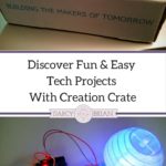 Are you or your kids interested in learning to build with electronics? Check out this review of the Creation Crate subscription box. Perfect gift idea for kids interested in STEM projects and hands-on learning activities.