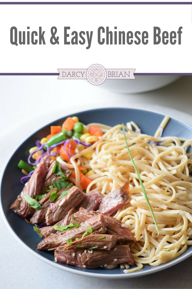 Need easy meal ideas? Get dinner on the table fast with this quick and easy Chinese Beef recipe! Minimal prep and only a few ingredients make this excellent for busy nights.