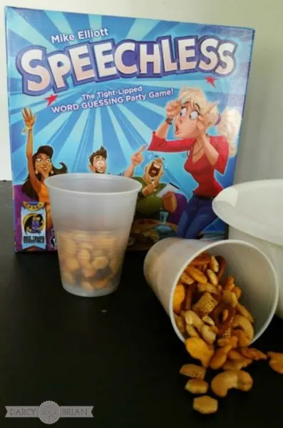 Looking for a fun quiet game to play at your next game night party? Check out our review of the game Speechless and get an easy snack mix recipe too! This game is a great option if you are hanging out with friends while baby is napping.