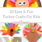 Turkey Crafts are essential for celebrating Thanksgiving! Check out our top picks for 20 Easy & Fun Turkey Crafts For Kids to do this year for Thanksgiving!