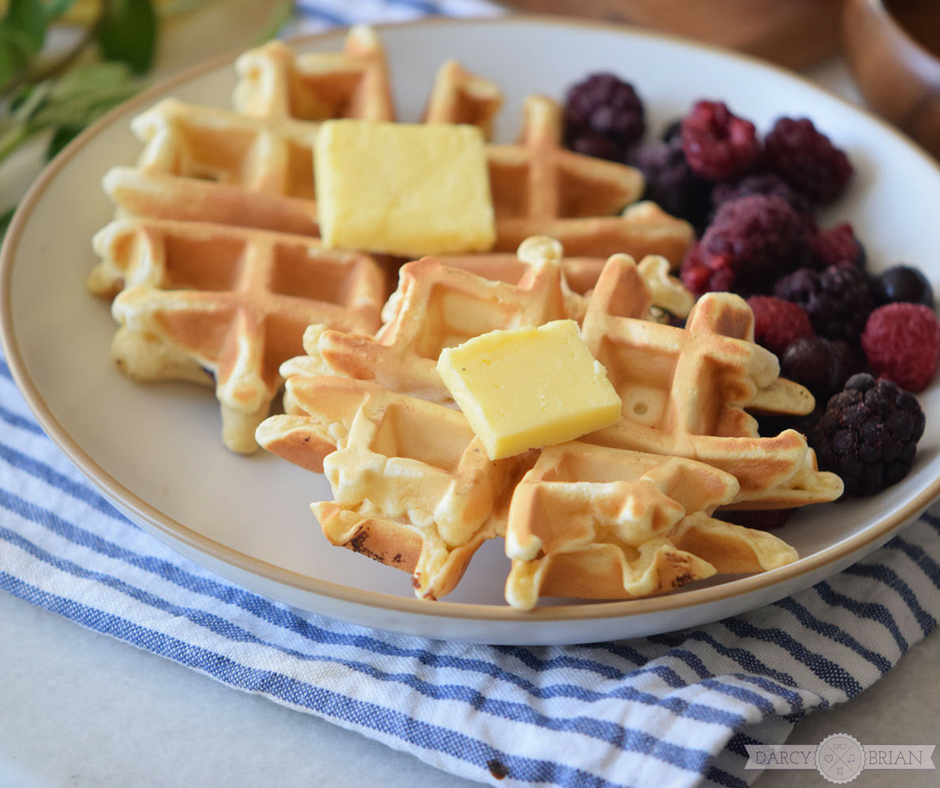 How to make homemade buttermilk waffles from scratch.