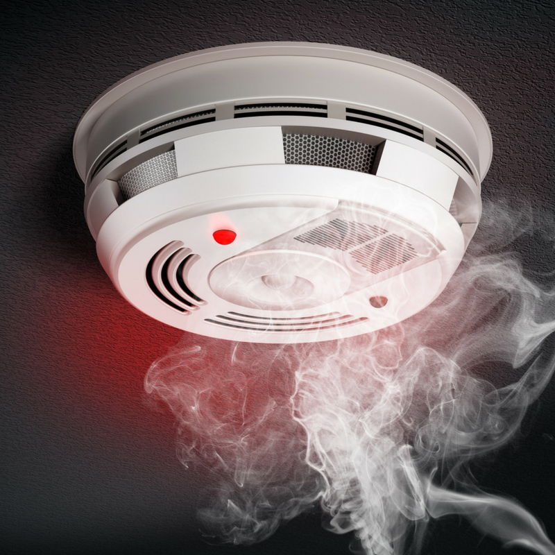 Working smoke detectors are an important part of a family fire safety plan.