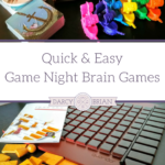 Looking for fun educational games to play with your kids? Check out these quick and easy brain games that are perfect for casual family game nights. They are quick and easy to set up, explain, and play in about 20 minutes. They make great stocking stuffers and gift ideas for kids! AD