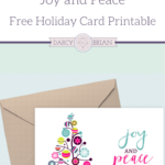 Save time and money with these free Joy and Peace printable holiday cards by printing out the exact number you need. Perfect for last minute Christmas cards!