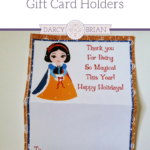 Have a little Disney princess fan on your list? These free Holiday Princess Printable Gift Card Holders are a cute way to give kids gift cards, tickets, or passes for Christmas. Great for last minute gift giving too!