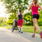 5 Tips to Get Healthy Using A Baby Jogger Stroller - There are many important pieces to a new mom's postpartum care including her mental and physical health. Getting out for a walk or run is good for mom and baby. Staying active is excellent self-care and the fresh air may help baby nap. (My kids loved the motion of a moving stroller!)