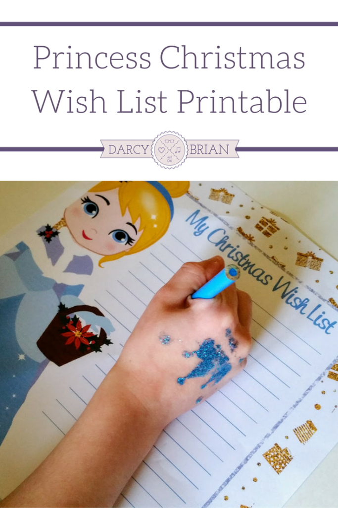 Your kids will enjoy writing out their Christmas wish list on this free printable featuring an adorable Disney princess - Cinderella. Great writing activity for kids and a fun way for them to share the Christmas gifts they hope to receive during the holidays.