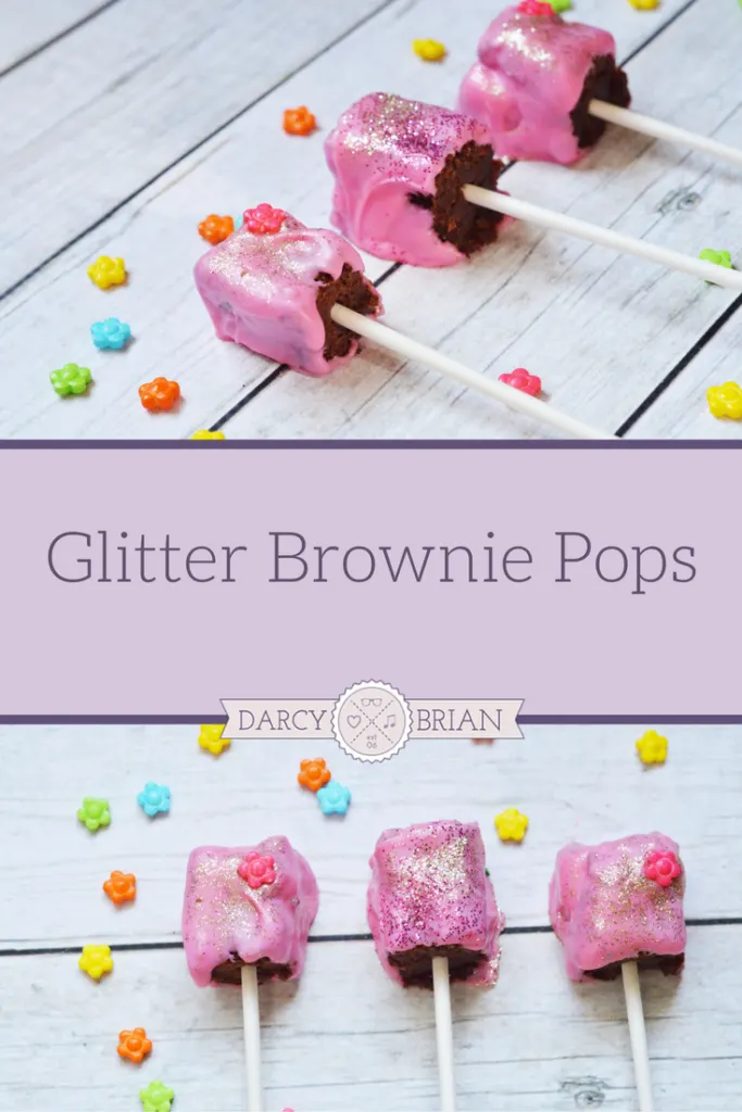 Whether you are planning a princess themed birthday party for girls or a tea party themed baby shower, these Princess Tea Party Glitter Brownie Pops are the ideal treat for your special event. Learn how to make these easy delicious decadent chocolate treats for your party! Click through for step by step instructions. Turn dessert into something magical!