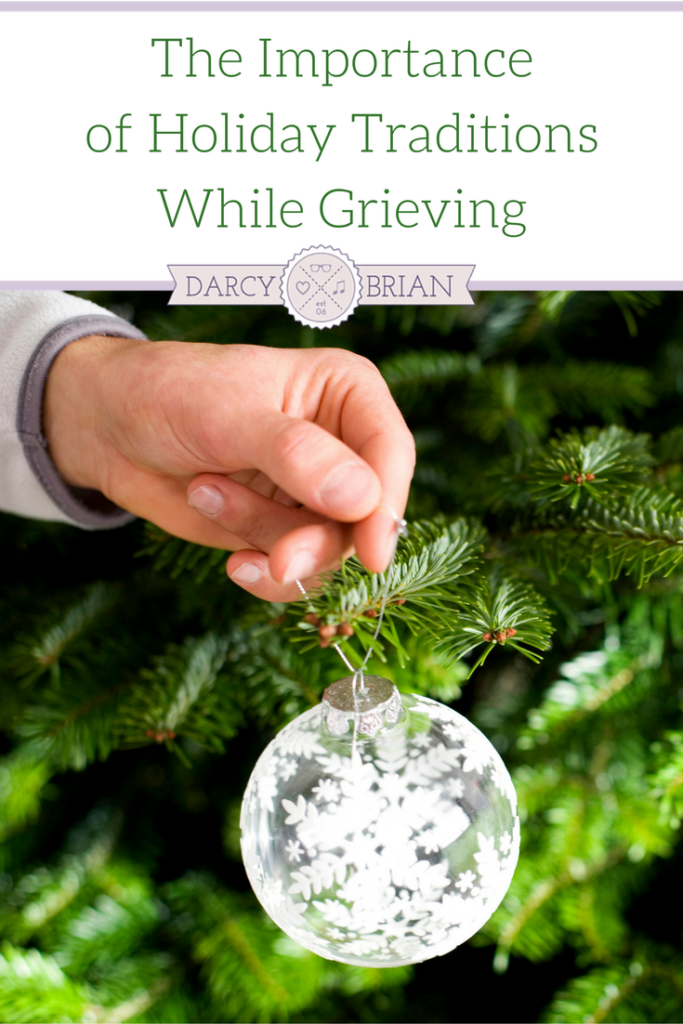 Grieving the loss of loved ones while trying to celebrate the holidays can be difficult. Read how one mom uses her family's Christmas traditions through this process.