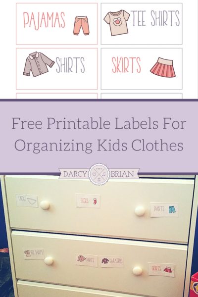 Kid Drawer Labels Printable Free  Drawer labels, Kids clothing labels, Kids  labels