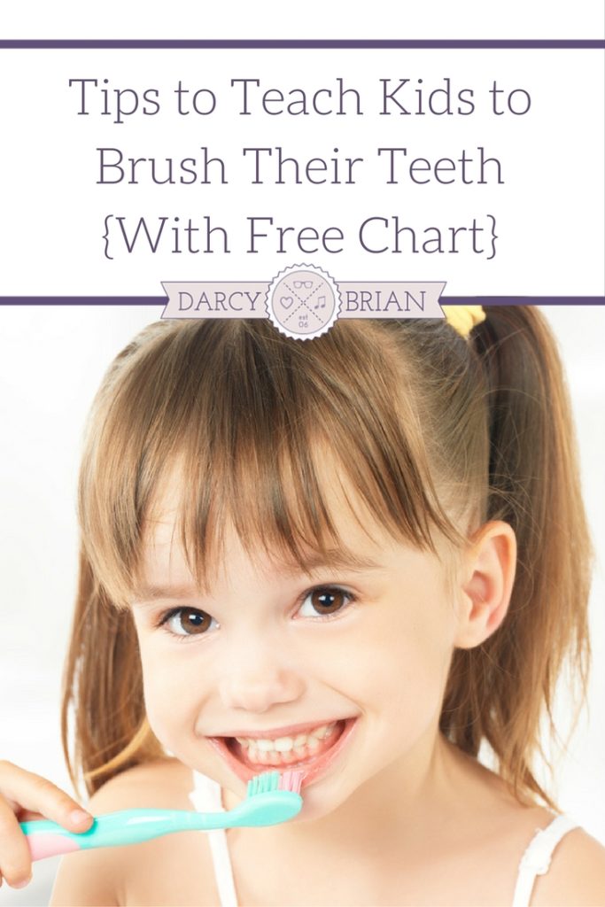 How To Brush Your Teeth For Children {With Free Chart}