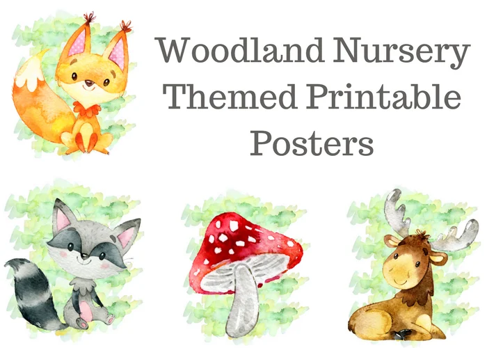 Woodland Nursery Themed Printable Posters are a great addition to your nursery! Grab our free printables to add to your baby nursery!
