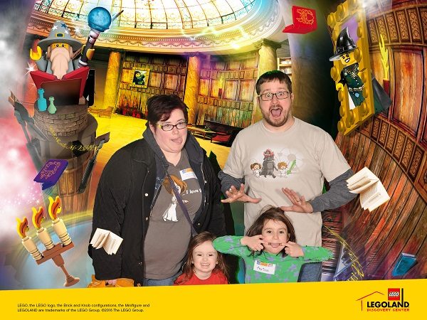 Our silly family photo at LEGOLAND Chicago.