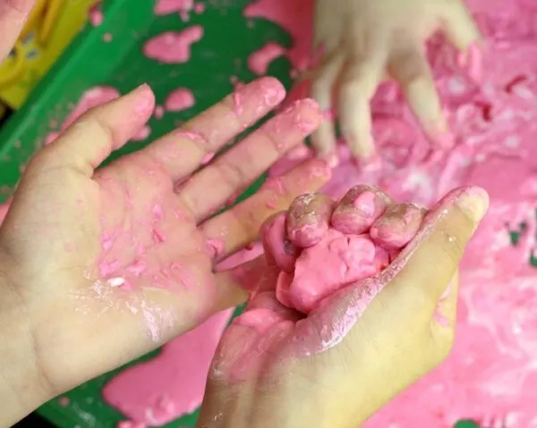 Learning through play with oobleck