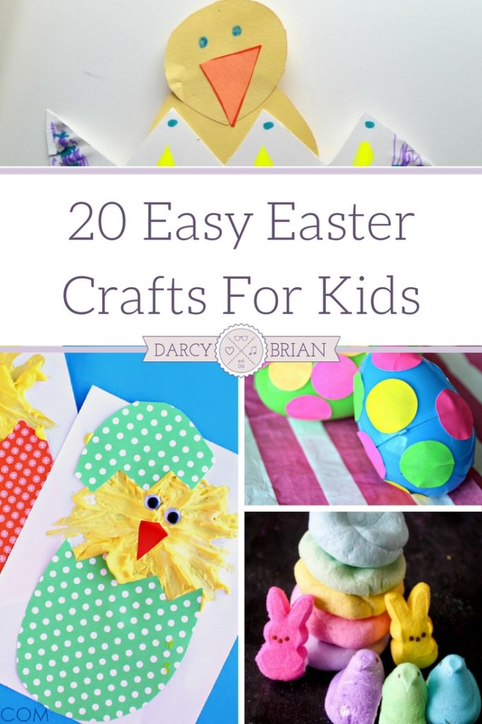 20 Easy Easter Crafts For Kids to make your holiday easy to manage and fun! Grab craft supplies and make adorable crafts for Easter this year!