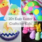 20 Easy Easter Crafts For Kids to make your holiday easy to manage and fun! Grab craft supplies and make adorable crafts for Easter this year!