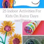 I love these rainy day boredom busters for kids! This list has 25 Indoor Activities For Kids that are perfect for days when the kids can't go outside to play. Keep them entertained with fun, easy, creative kids crafts and activities!