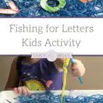 Kids will love this Fishing for Letters Magnetic Sensory Bin! It's a fun hands-on activity that helps young children work on letter recognition. Perfect for preschool and kindergarten age kids!