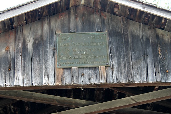 Last Covered Bridge Plaque