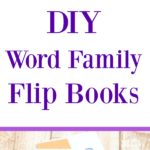 These word family flip books are so easy to make! Looking for fun learning activities to help your kindergartner learn how to read? Make your own DIY sight word family flip book for kindergarten and preschool kids!