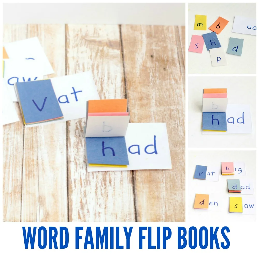 CVC Word Family Flip Books