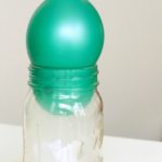 Balloon getting sucked into mason jar during air pressure experiments