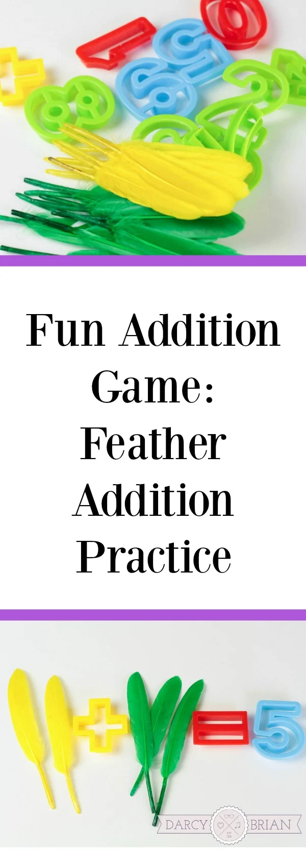 Looking for fall or Thanksgiving themed math activities for kids? This Fun Feather Addition Game is a great way to combine the season and learning! Check out our tips for how to use common items to teach your children! #math #kidsactivities #homeschool #addition