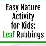 This is such an easy and fun nature science activity for kids! Leaf rubbing for kids doesn't require a ton of supplies - just fall leaves and crayons! Get the children outside with hands on activities and projects with these leaf rubbings ideas. Perfect for preschool, kindergarten, and first grade.