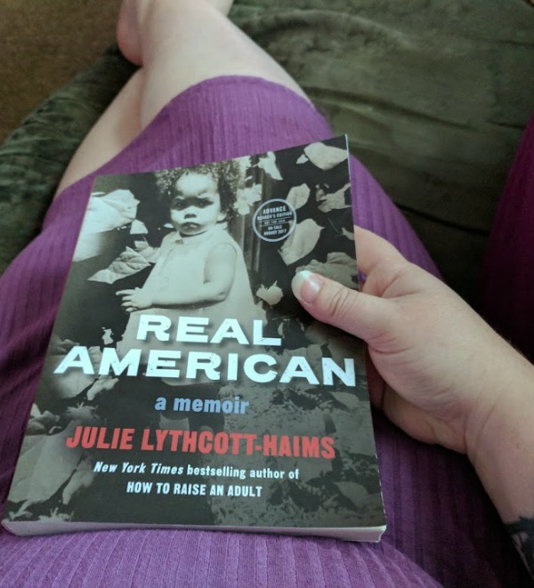 Book review of REAL AMERICA: A Memoir by Julie Lythcott-Haims and why this mom thinks it's an important book for everyone to read about racism and self-love. #RealAmericanMemoir #CLVR [AD]