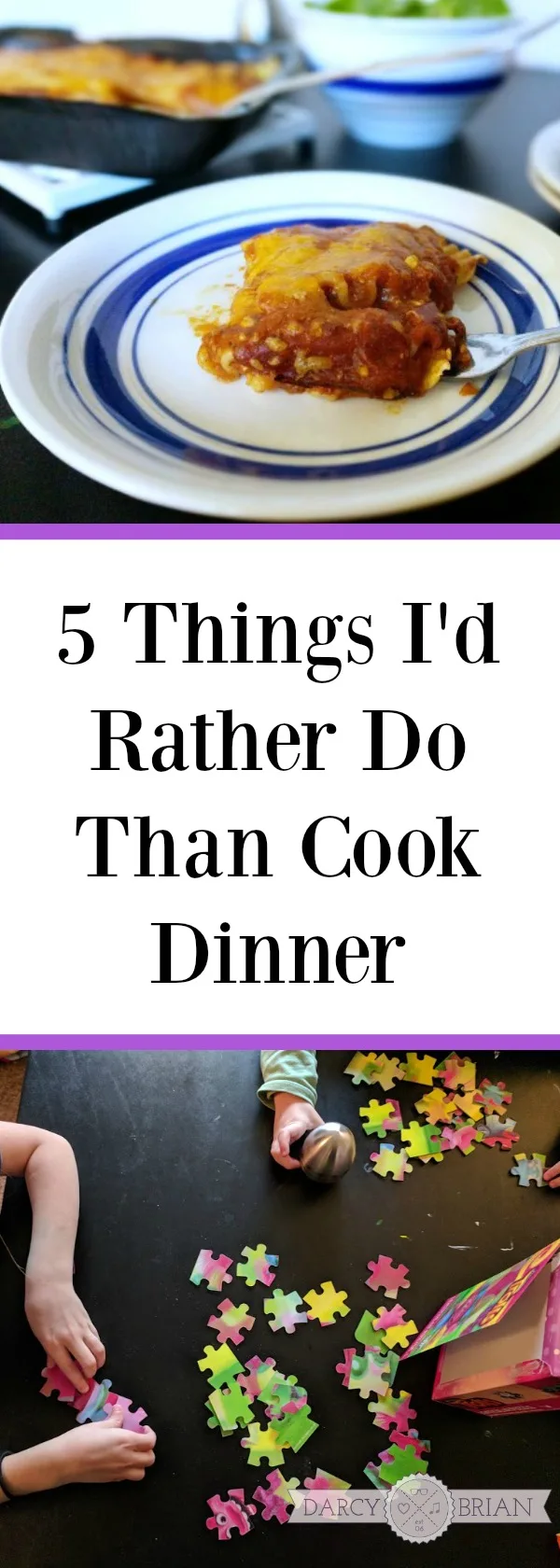 [AD] Some days are too busy to spend a lot of time in the kitchen cooking dinner. Here are 5 Things I'd Rather Do Than Cook Dinner plus an easy meal solution when you have one of those crazy busy nights. #CountOnCor #OvenTimeTips