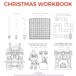 Grab our free Printable Christmas Games Coloring Workbook to help kids busy during the hectic holiday season! This is a great stocking stuffer activity!