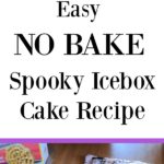 [AD] Looking for an easy no bake ice box cake #recipe for Halloween? This Spooky Icebox Cake recipe puts a twist on a classic. Great fall treat the kids can make with you for an after school snack or a Halloween party! #LeggoMyEggo #HearTheNews #AD