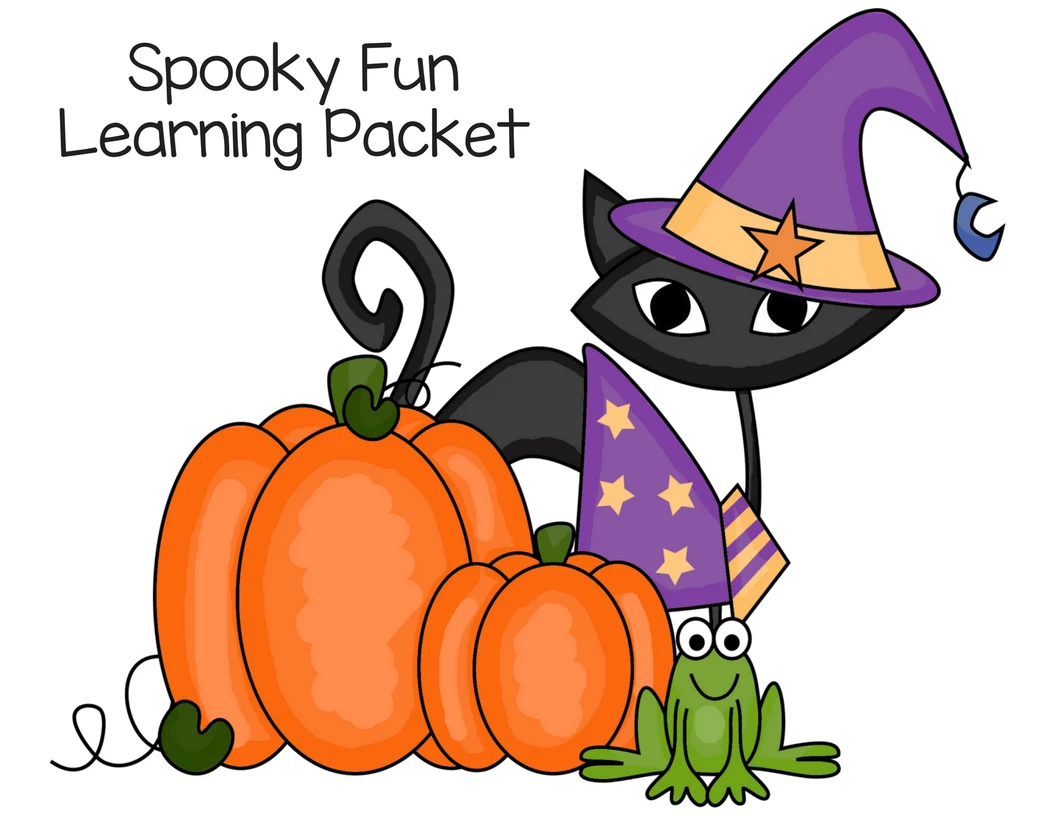 Looking for fun Halloween learning activities for kids? Check out this free printable packet of spooky fun coloring, cutting, counting, mazes, and more! Perfect for preschool through first grade.