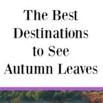 Great ideas for fall road trips and family travel! Need suggestions for the best destinations to see autumn leaves? Enjoy gorgeous fall foliage when you go leaf peeping in Wisconsin, Michigan, New Hampshire, and more!
