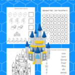 Printable workbook with fairy tale theme