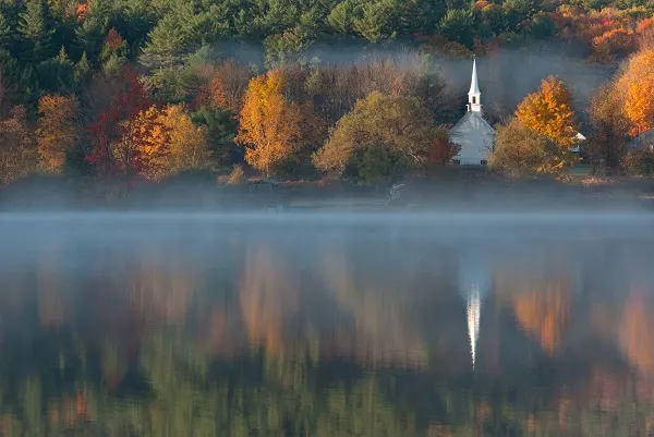 Little White Church Lake Eaton - image via Unsplash