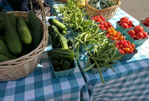 Locally grown produce at Janesville Farmers Market