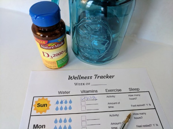 [AD] Staying healthy is important all year round. Check out these Winter Wellness Tips and free printable wellness tracker. #NatureMadeVitaminD #CollectiveBias