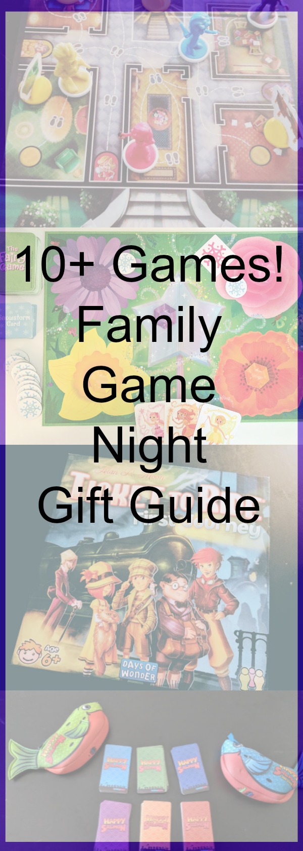 Add one or more of these fun board games and card games to your family game night. Have a blast playing and bonding with your kids. These are all family friendly and great to play with kids - especially the cooperative board games! #gamenight #boardgames #giftguide