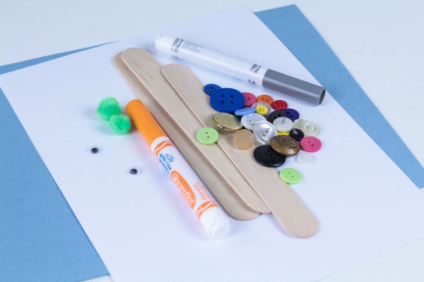 Supplies needed for this snowman counting activity