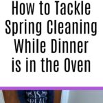 AD: Feeling overwhelmed by your to-do list? Check out these tips on how to tackle spring cleaning while dinner is in the oven! Get more done in less time with simple dinner solutions, breaking down the tasks and involving the kids. #CountOnCor #springcleaning #cleaningtips #chores